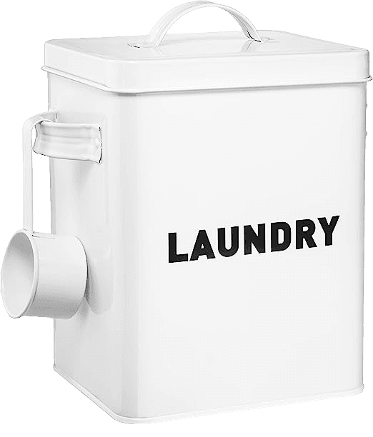 White Detergent Powder Storage