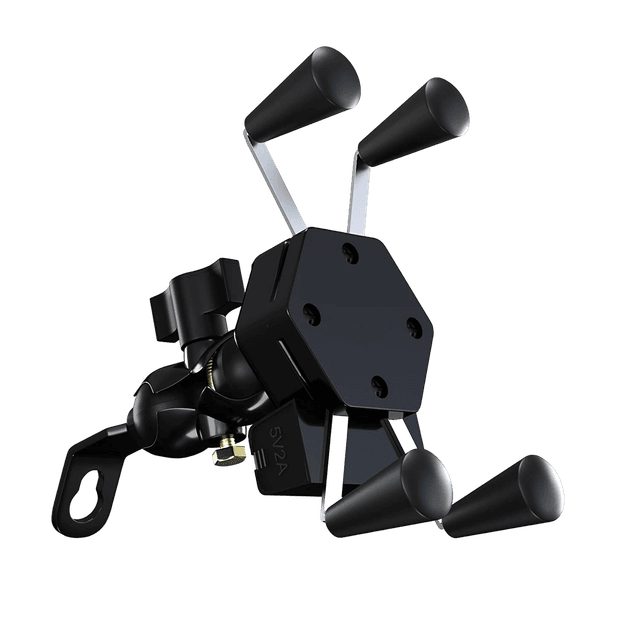 Universal Mobile Mount Cell Phone Holder for Bike With USB Charging Port